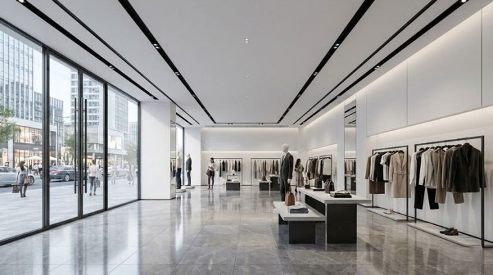 طراحی استاندارد فضای اشتغال تجاری با رعایت ارتفاع سقف