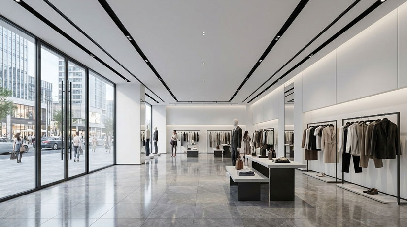 طراحی استاندارد فضای اشتغال تجاری با رعایت ارتفاع سقف