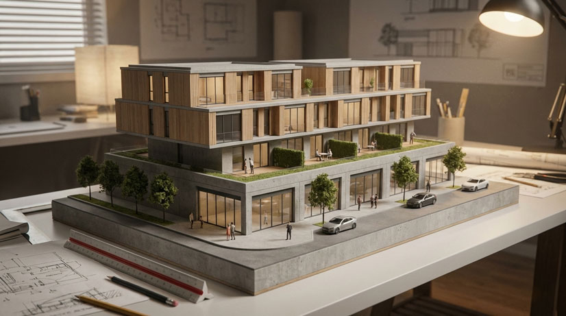 تحلیل ضوابط طراحی روی سقف تجاری در ساختمان مسکونی